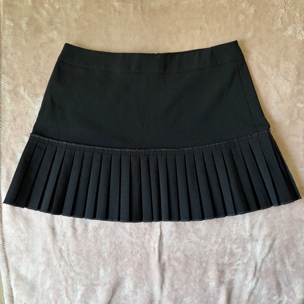 Exact Change Black Pleated Mini Skirt Y2K Preppy Schoolgirl Size 5